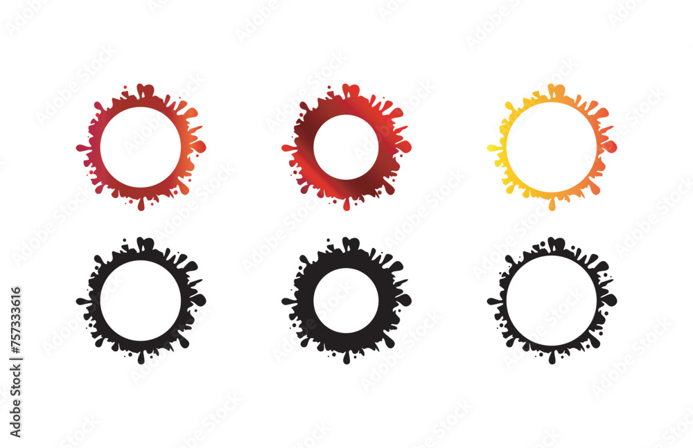 blood spill smudge flat set. Spilled alcohol juice wine dirty print stained glass bottom container colour liquid grunge circle logo blood spill smudge flat set. Spilled alcohol juice wine dirty print stained glass bottom container colour liquid grunge circle logo