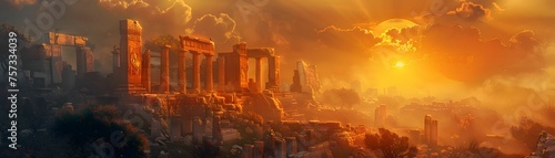 Sunset Embrace over the Forgotten Empire photo