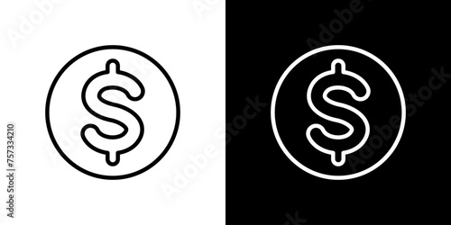 シンプルな通貨のベクターアイコン