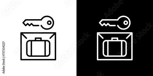 シンプルなコインロッカーのベクターアイコン