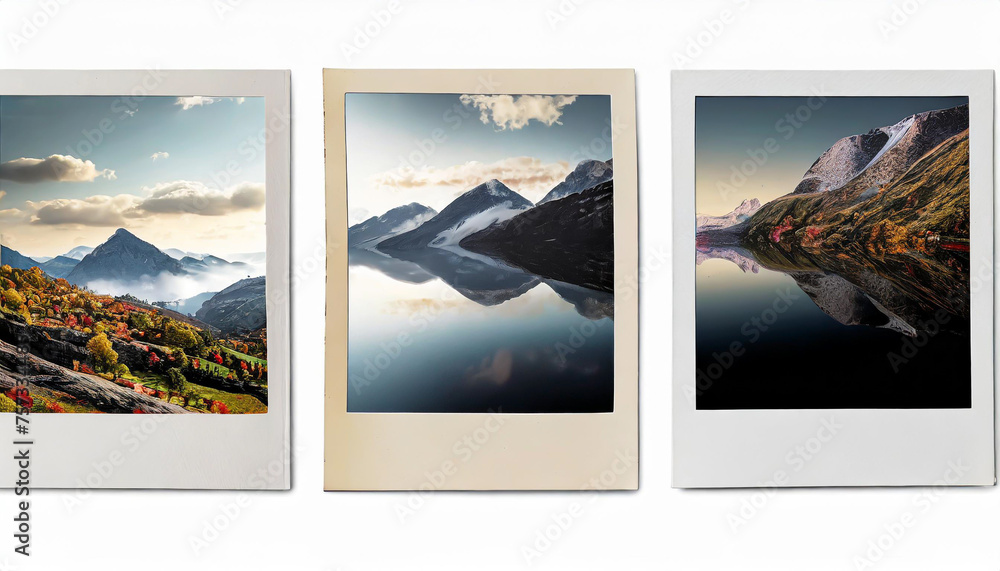 set of three vintage Polaroid - instant photo frames