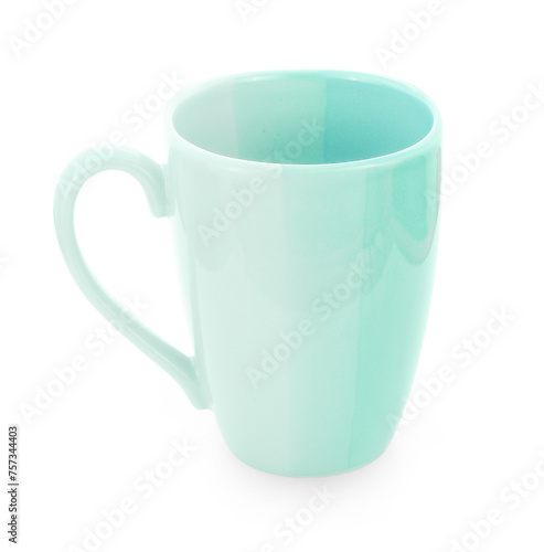 empty mug isolated on white background.