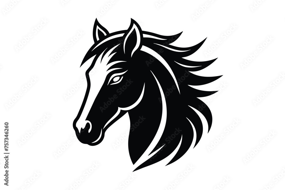 Naklejka premium horse head icon vector illustration design 12.eps