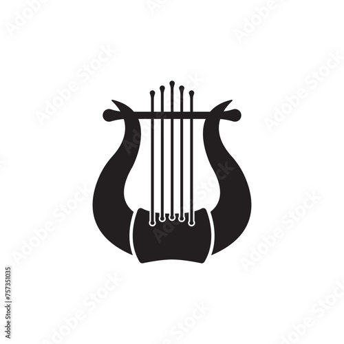 lyre icon vector illustration design template