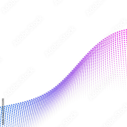 Abstract flowing wave lines. Design element for technology, science, modern concept
