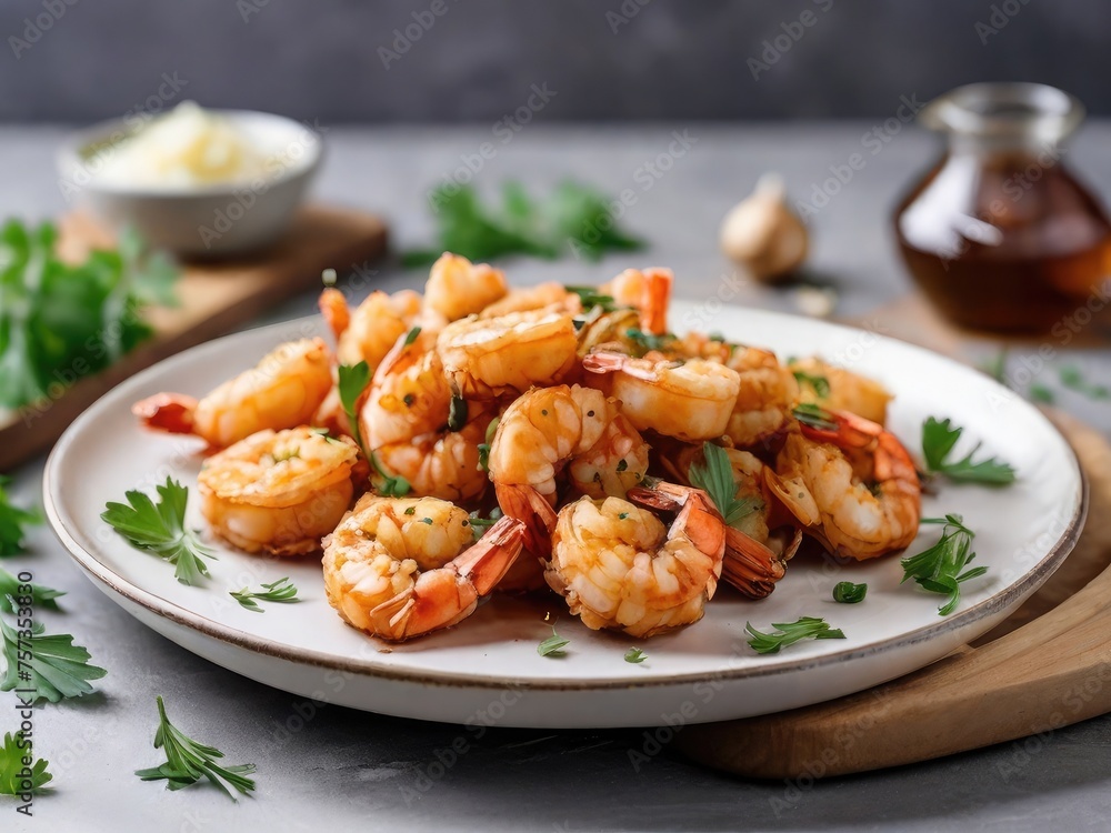 Shrimp with spices and herbs Shrimp with spices and herbs