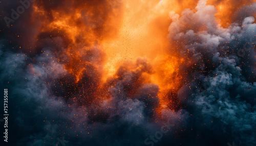apocalyptic hell fire  orange smoke texture background