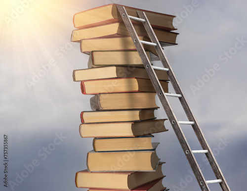 Fotografie A stack of books