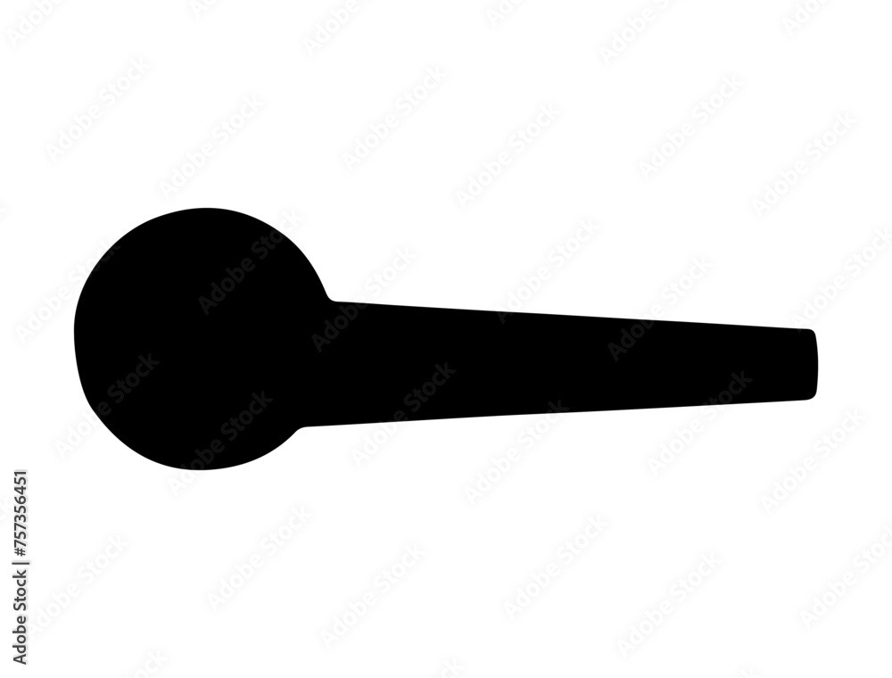 Door handle silhouette vector art Door handle silhouette vector art