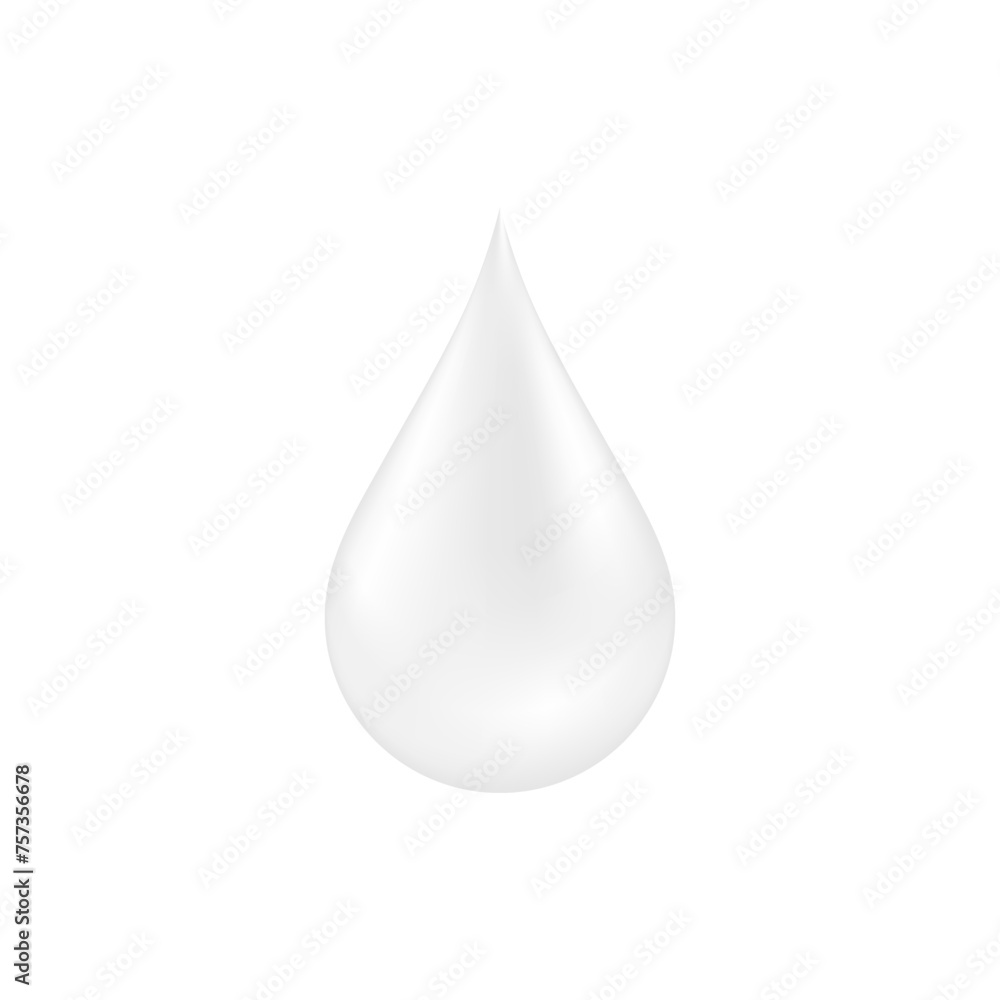 Natural Water Drop. Vector Illustration. Natural Water Drop. Vector Illustration.