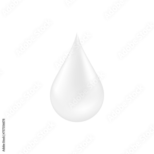 Natural Water Drop. Vector Illustration.