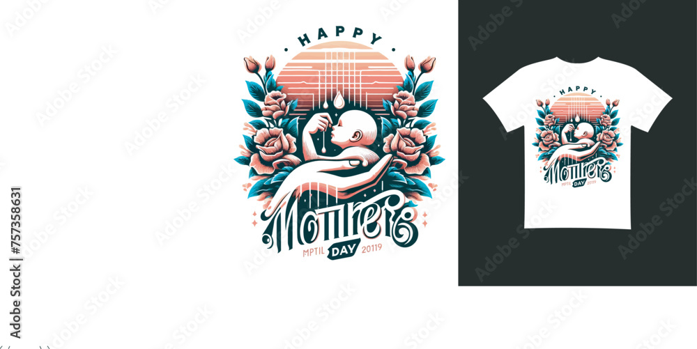 happy mothers day T-shirt Design
