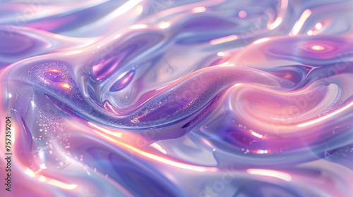 A soothing visual of soft purple waves, digitally crafted with light particles that create an overall calming and serene ambiance