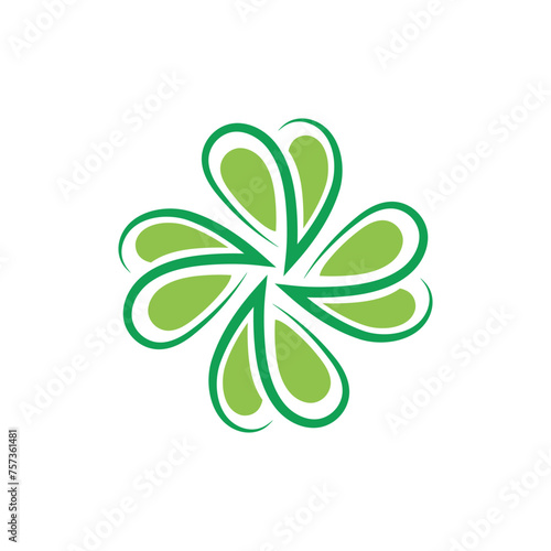 clover logo icon vector