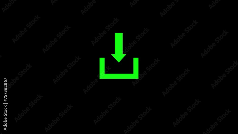 Direction Arrow Symbol. Animation downloading arrow. Loading and processing animation. Direction Arrow Symbol. Animation downloading arrow. Loading and processing animation.