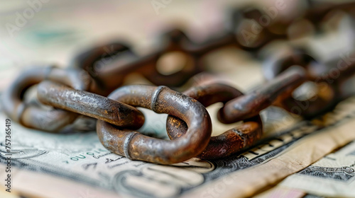Financial independence as breaking free from the chains of economic servitude photo