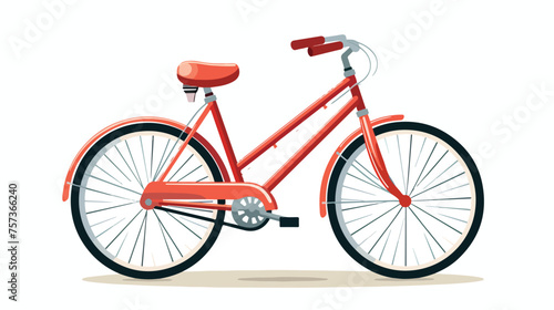 A customizable flat icon of bicycle flat vector iso