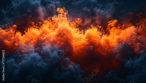 apocalyptic hell fire, orange smoke texture background