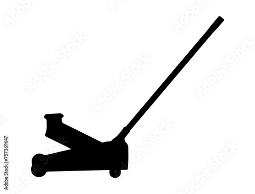 Lifting jack silhouette vector art