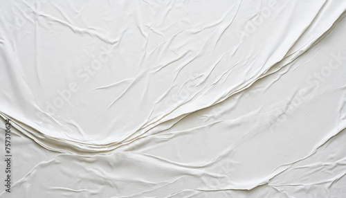 Wallpaper Mural Blank white crumpled and creased paper poster texture background Torontodigital.ca