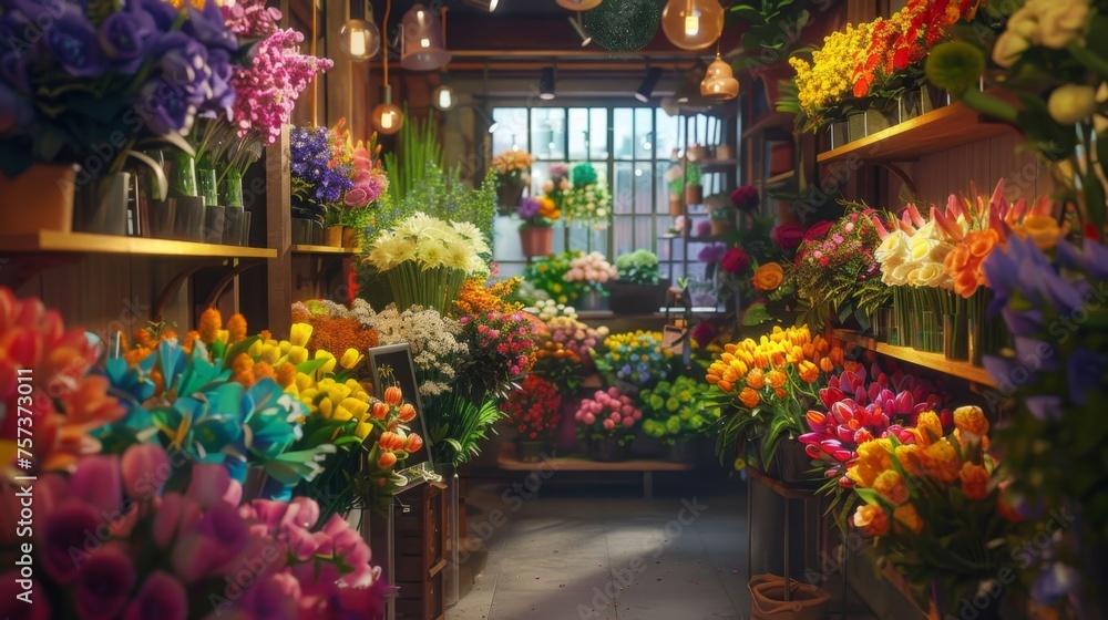 Exploring the Vibrant Ambiance of a Cozy Flower Shop Exploring the Vibrant Ambiance of a Cozy Flower Shop