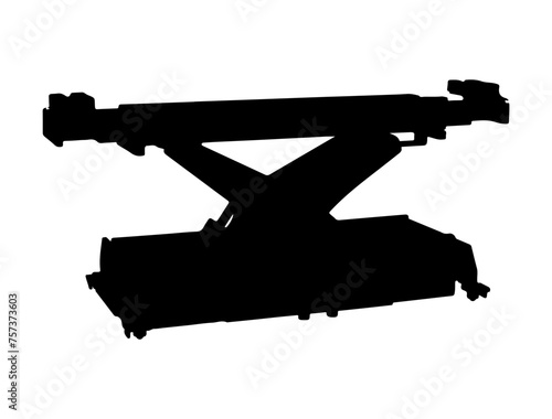 Lifting jack silhouette vector art