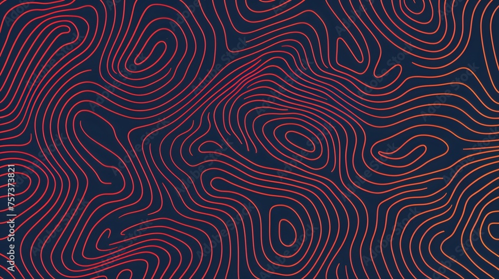 abstract topographic wave lines backdrop, crimson contour pattern on dark backdrop abstract topographic wave lines backdrop, crimson contour pattern on dark backdrop