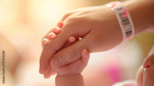 close-up of a newborn's hand cradled gently by an adult's hands, symbolizing care and the beginning of life.