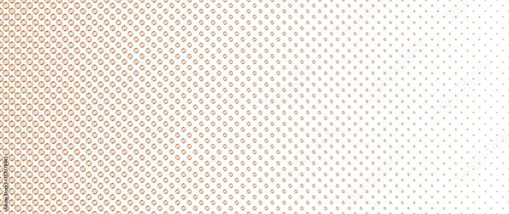 Blended orange smile flower on white for pattern and background, halftone effect. Blended orange smile flower on white for pattern and background, halftone effect.