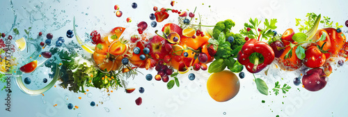 Crave Clean: Satisfy Your Body's Needs with Fresh, Nutrient-Packed Foods, Fostering a Deeper Connection with Your Food and Nourishing Your Body from the Inside Out. Collage. Banner