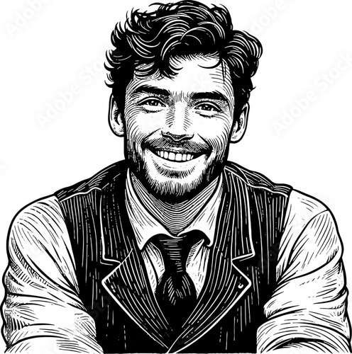 Smiling Man Portrait   