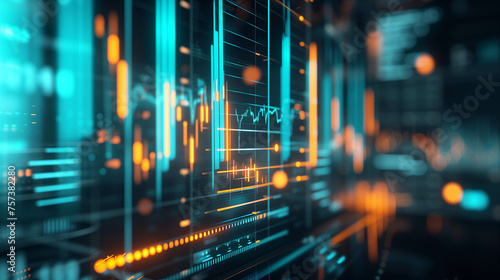 Digital background images about various statistical data.