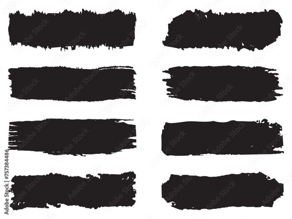 set of grunge black paint, ink brush strokes. brush collection isolated on white background. Trendy brush stroke for black ink paint, watercolor design. set of grunge black paint, ink brush strokes. brush collection isolated on white background. Trendy brush stroke for black ink paint, watercolor design.