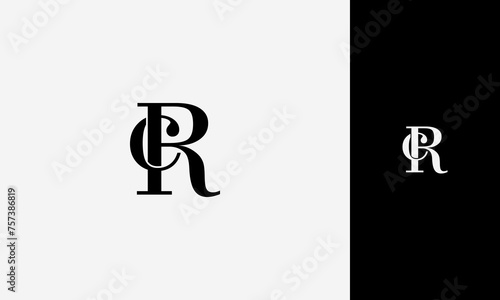 initial letter cR or Rc lowercase joined uppercase,logo vektor design