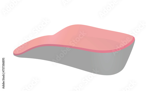 Foot high heel insole. vector illustration