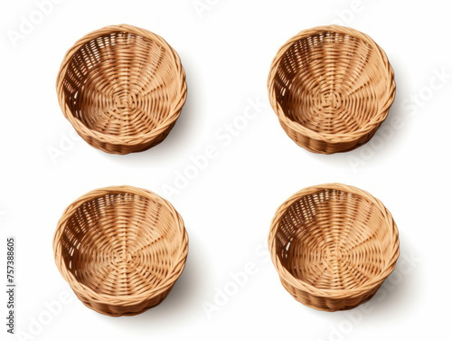 basket collection set isolated on transparent background, transparency image, removed background