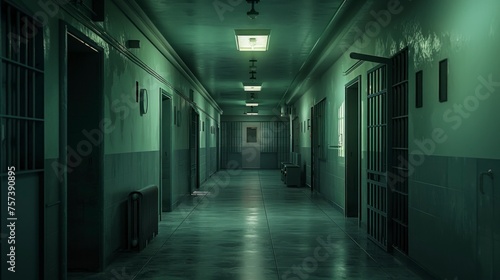 new prison with closed cells and high resolution lighting