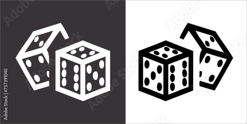 Illustration vector graphics of casino icon