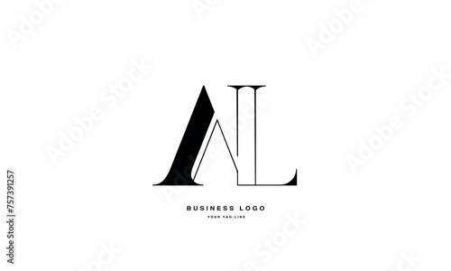 AL, LA, A, L, Abstract Letters Logo Monogram