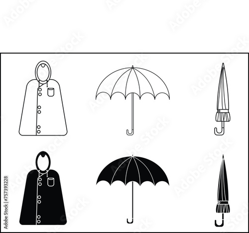raincoat & umbrella