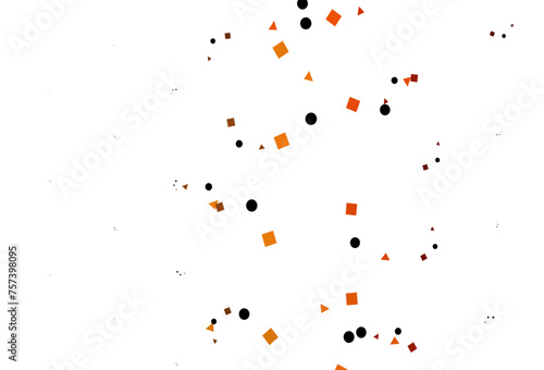 Light Orange vector texture in poly style with circles, cubes.