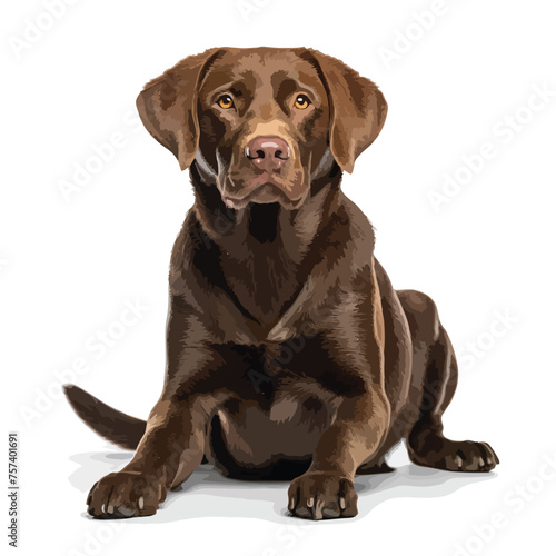 Brown Labrador Clipart