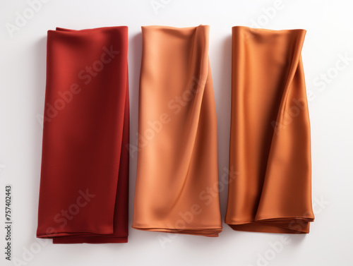 fabric collection set isolated on transparent background, transparency image, removed background