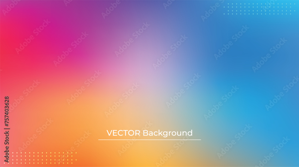 Abstract blurred gradient mesh background in bright rainbow colors. Colorful smooth banner template. Easy editable soft colored vector illustration in EPS10 without transparency Abstract blurred gradient mesh background in bright rainbow colors. Colorful smooth banner template. Easy editable soft colored vector illustration in EPS10 without transparency