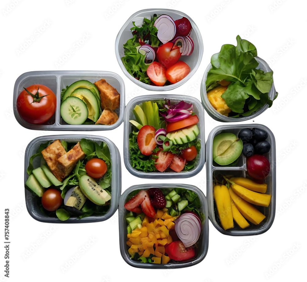 healthy take away food and drinks in disposable eco friendly paper containers, salad ,vegetable, fruit healthy take away food and drinks in disposable eco friendly paper containers, salad ,vegetable, fruit