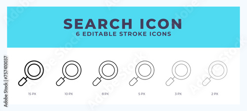 Search stroke icon for web. Mobile apps and ui.