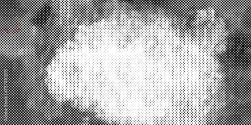 black and white background with halftone dots pattern background