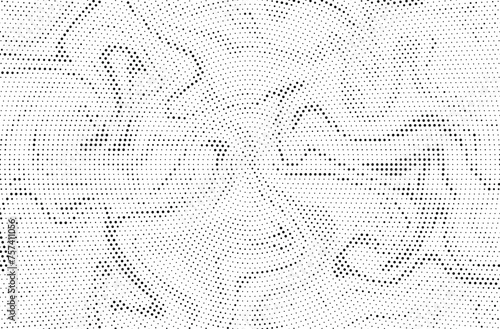 Abstract black and white psychedelic seamless marble pattern with hallucination swirls. Vector liquid monochrome acrylic texture. Flow art. Tie dye simple artistic effect.	