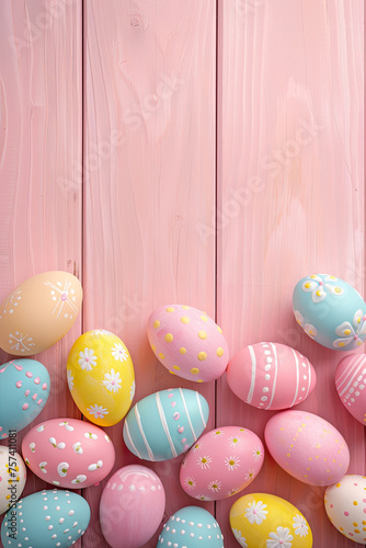 Colorful Pastel Easter Eggs...