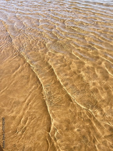 landscape of the beautiful golden beach Las Teresitas in Santa Cruz de Tenerife in Canary Islands, Spain